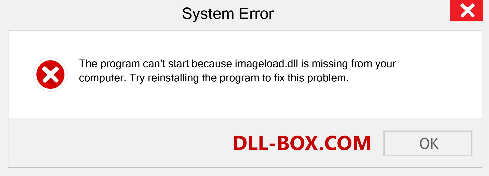  imageload.dll file is missing?. Download for Windows 7, 8, 10 - Fix  imageload dll Missing Error on Windows, photos, images