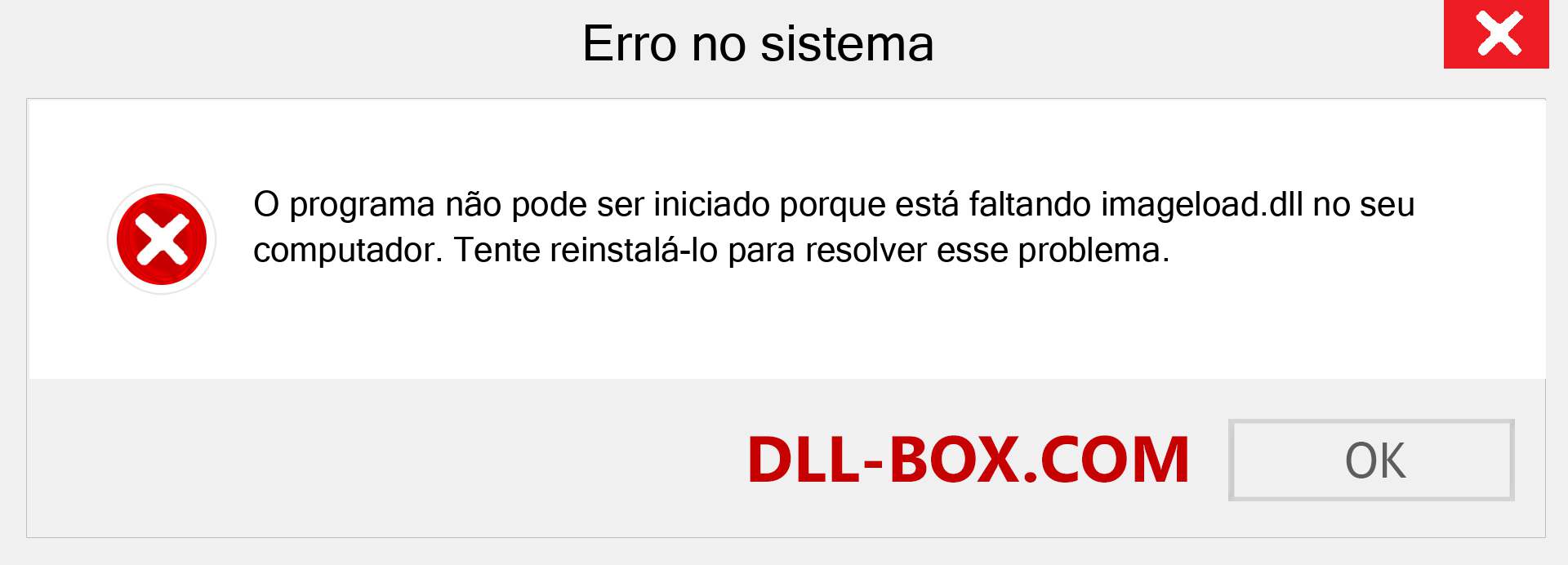 Arquivo imageload.dll ausente ?. Download para Windows 7, 8, 10 - Correção de erro ausente imageload dll no Windows, fotos, imagens